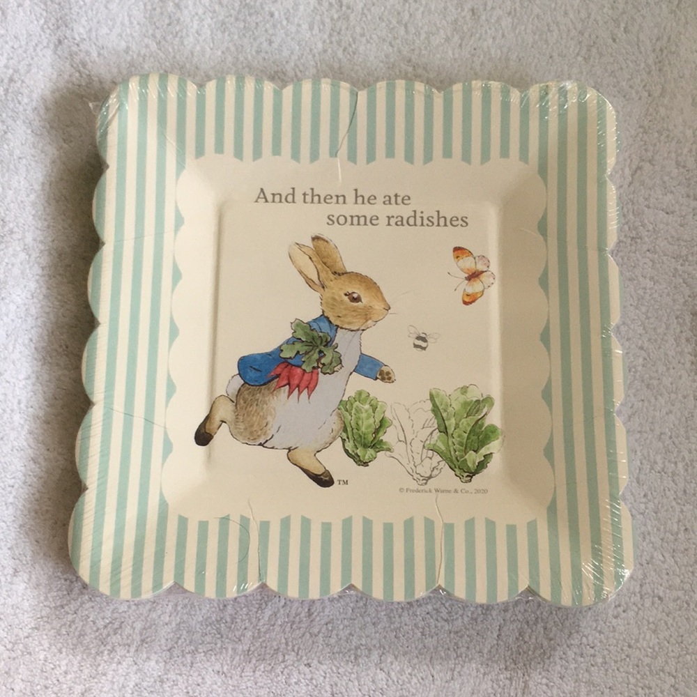 Peter Rabbit Paper Plates
